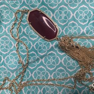 Kendra Scott Rayne Necklace MAROON